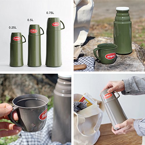 Amazon｜helios[ヘリオス] 卓上用魔法瓶 エレガンス 250ml アイス